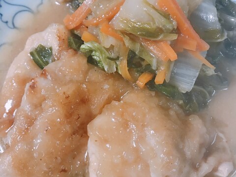 鶏肉と白菜の生姜味噌煮★